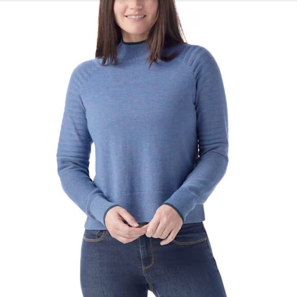 SMARTWOOL Edgewood Mock Neck Sweater Size M - Picture 2 of 6